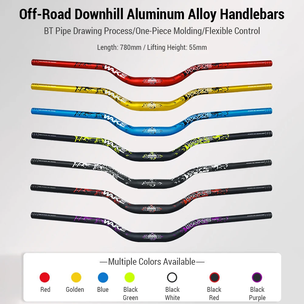 31.8 مللي متر دراجة هوائية جبلية الدراجات المقود سبائك الألومنيوم الناهض المقود 55 مللي متر ارتفاع 780 مللي متر طول الدراجات بار مع سطح ماتي #3