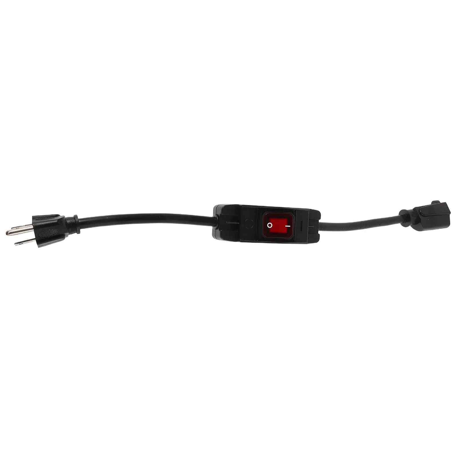 Heavy Duty 15A 125V IP66 Waterproof Inline Rocker Switch Extension Cord for Lawn Mower Outdoor Power Tools with Plug