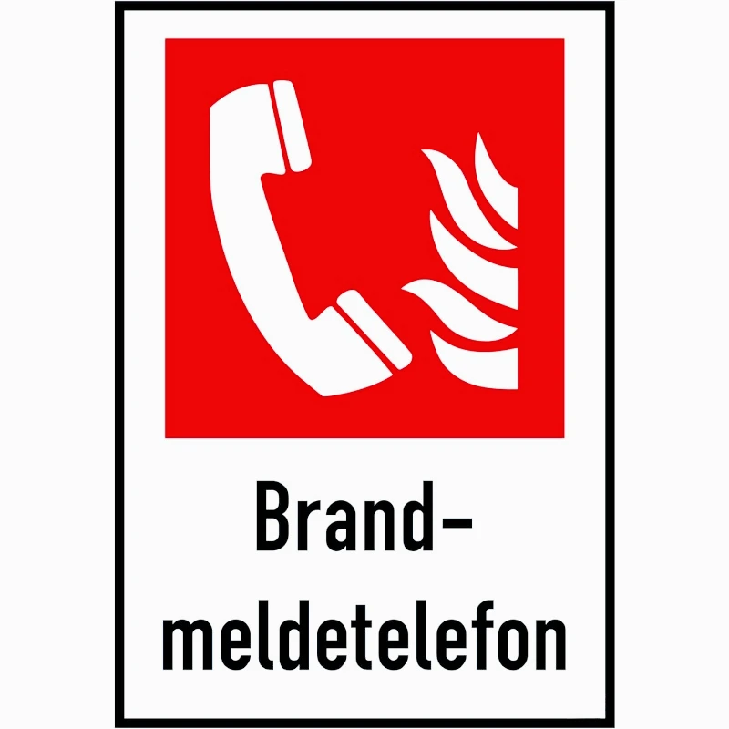 ملصق لاصق لتزيين السيارة ملصق هاتف إنذار الحريق مقاس 13 سم PVC KK