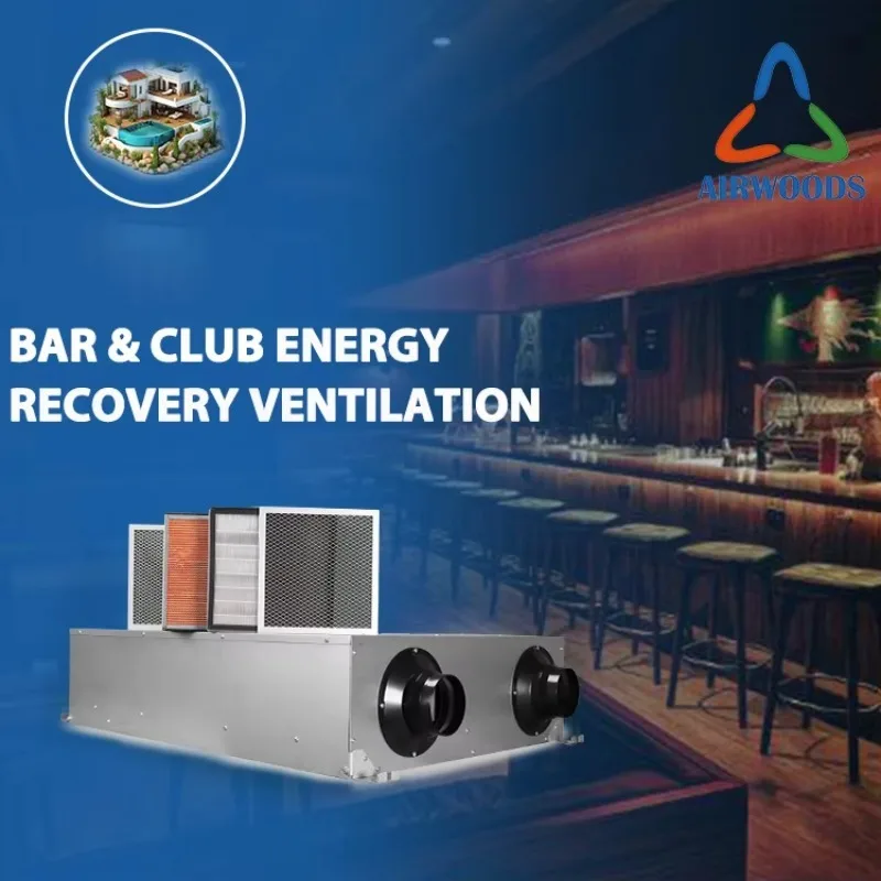 VMC Double Flow Ventilation System Wall Hrv Ductless Erv Heat Recovery Ventilation System Home Air Heat Recuperator