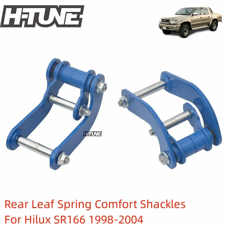 H-TUNE 4x4 Suspension Lift Kits Rear Leaf Spring Comfort Shackles For Toyota Hilux SR166 LN166 SR5 1998-2004