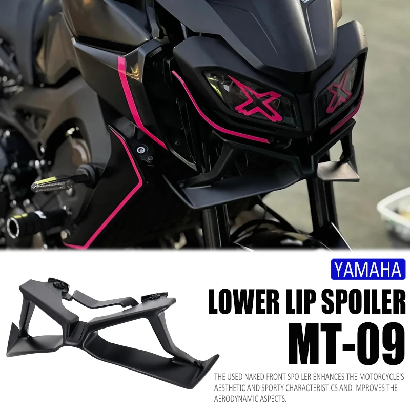 

For Yamaha MT-09 MT09 SP 2017-2020 2018 2019 Motorcycle Front Wheel Fender Beak Nose Cone Extension Extender Cowl Spoiler Cover