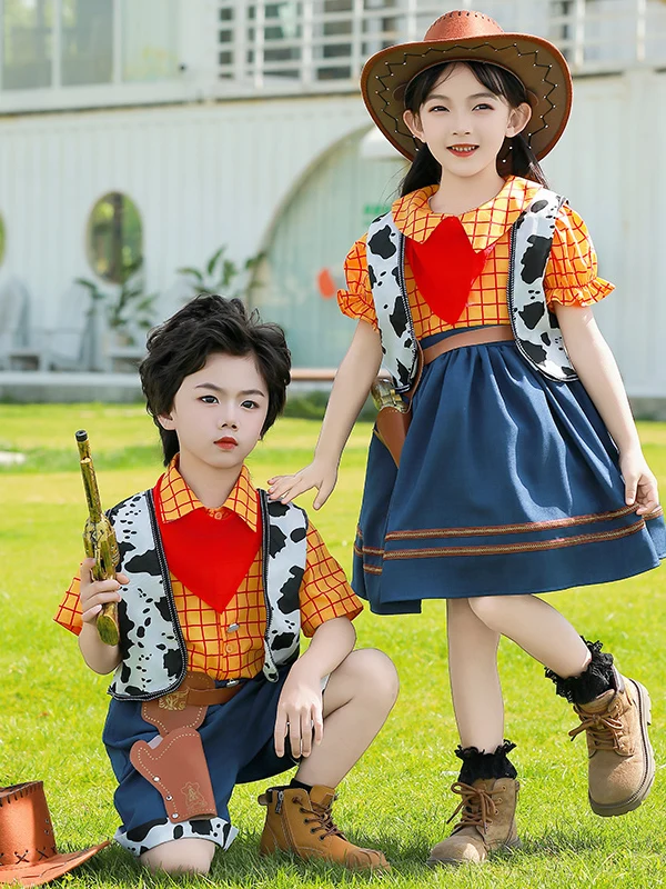 

Toy S eriff Woody Costume Set Children's Cartoon Character Outfit Dr for Boys And Girls loween Performance