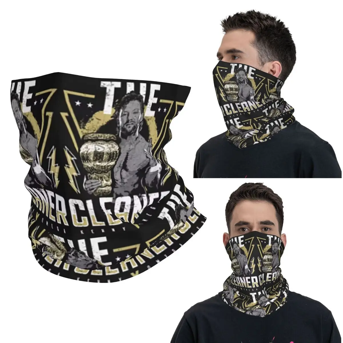 

Kenny Omega Kenny The Champ Bandana Neck Gaiter Printed Mask Scarf Balaclava Hiking Fishing For Men Women Adult Winter