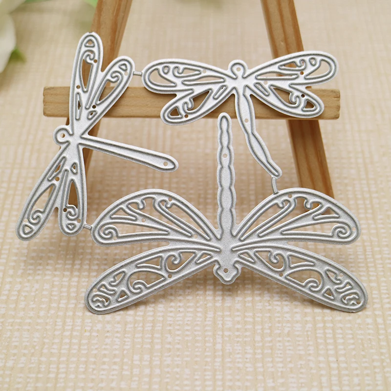 Dragonfly Insect Cutting Dies Scrapbook DIY Decorative Paper Cards Making Tool Blade Punch Stencils Craft Die Cut