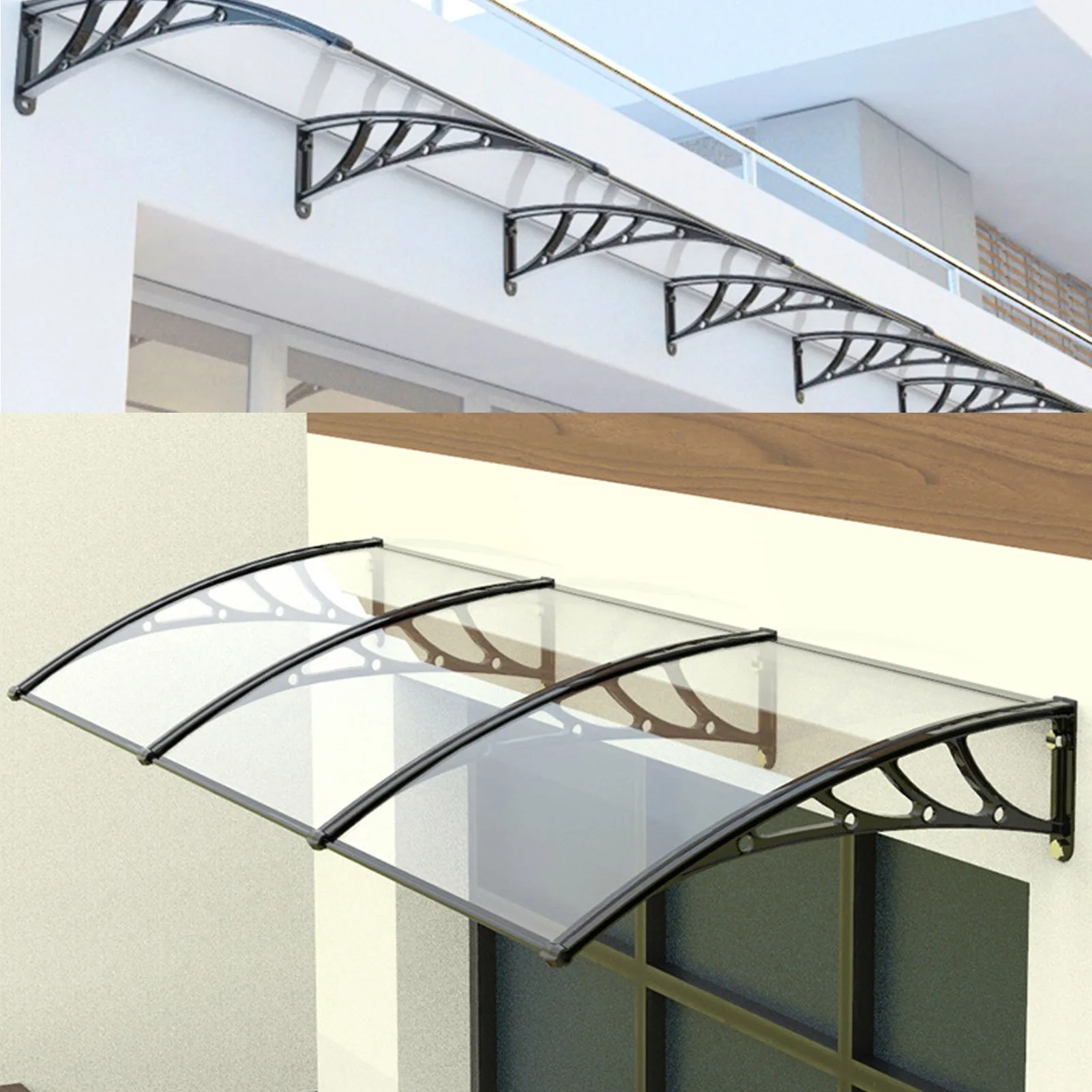 Window Balcony Awning Bracket Durable PLastic Material Canopy Brackets Suitable For Store Entrance