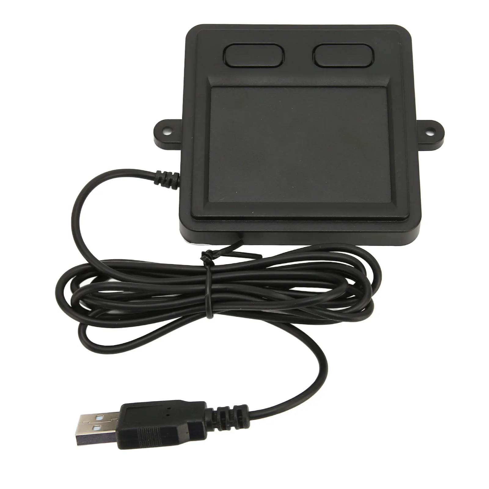 Wired USB Touchpad Multifunctional High Sensitivity 2 Button Design Black Portable Trackpad for Laptop Desktop Home Office