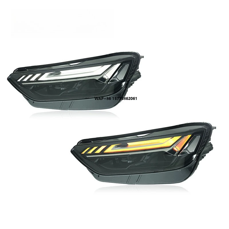 

1 Unit for A5 Headlight Modification with Low Rise and LED Daytime Running Lights, Flow Light Steering Lens