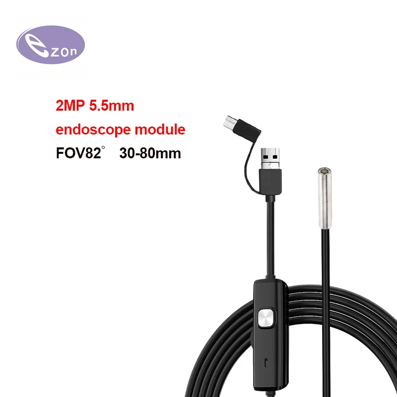 2mp-1080p-55mm-hd-endoscope-for-and-automotive-maintenance-inspection-with-35m-usb-3-in-1-soft-cord-hd-industrial-endoscope