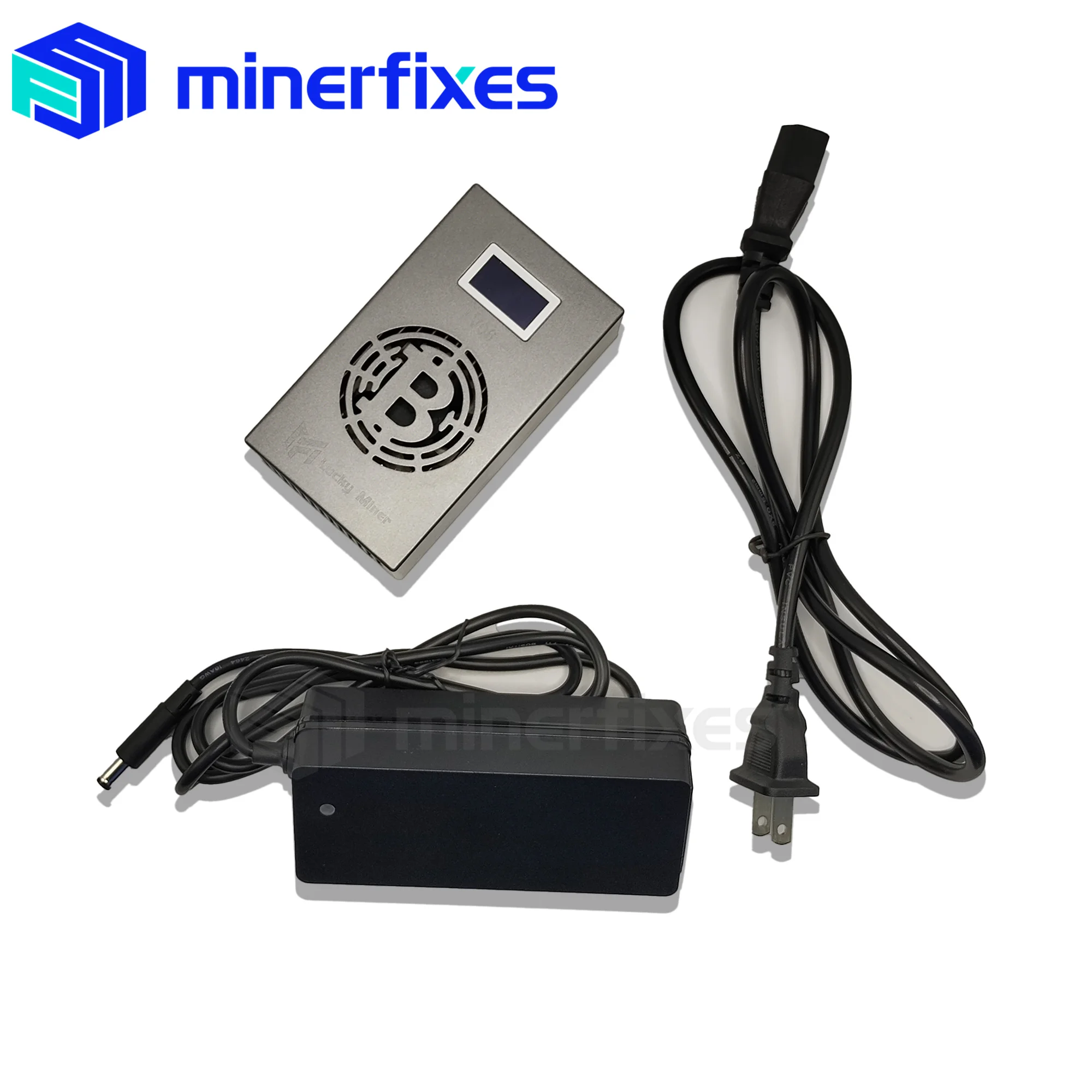 2024 bitcoin solo lucky miner v6 solana miner BTC Lotto Machine 500GH/S Hashrate BM1366 ASIC Chip Home Silent Miner