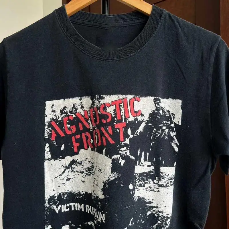 تي شيرت قطني من Agnostic Front Band Victim in Pain #1