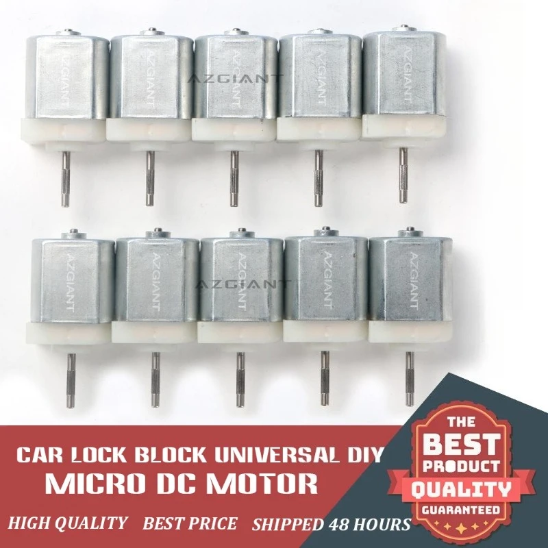 AZGIANT 2/5/10PCS FC130 Motors 43MM DC 12V Miniature CW Automotive Door Lock Motor DIY Parts Factory Direct Wholesale