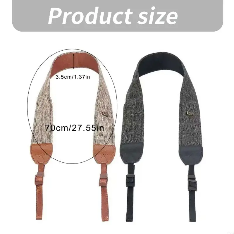 สายรัดกล้อง T5EA สำหรับช่างภาพที่ปรับได้ DSLR Camera Neck Shoulder Shoulder