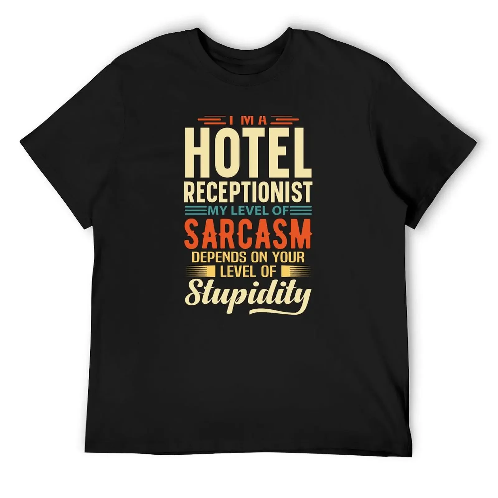 I'm A Hotel Receptionist T-Shirt heavyweights anime graphic shirts men workout shirt