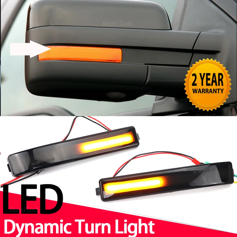 Dynamic Turn Signal LED Rearview Mirror Indicator Blinker Repeater Light for Ford F150 F-150 SVT Raptor 2010 2011 2012 2013 2014