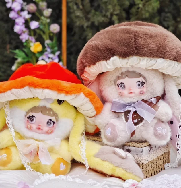 

Genuine Nommi Blind Box Glutinous Rice Mushroom Hat Plush Toy Ornaments Trendy Kawaii Desktop Surprise Birthday Collection Gift