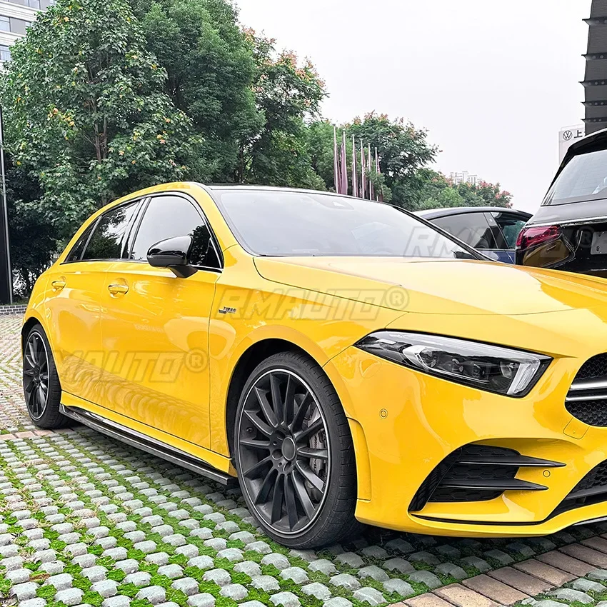 For Mercedes Benz A-Class W177 Hatchback C118 AMG 2018+ Body Kit Side Skirt Spoiler Side Skirt Diffuser Modification Part - view 5