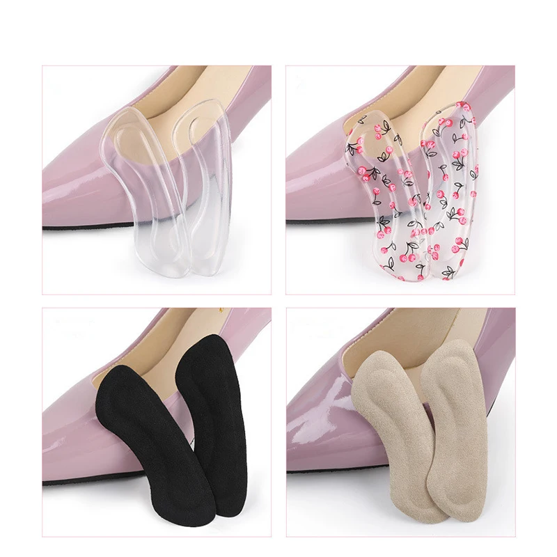 Silicone Gel Heel Pads for High Heels Shoes Inserts Heel Liner Cushion Protector Sticker Insoles for Shoes Foot Pain Relief Pad