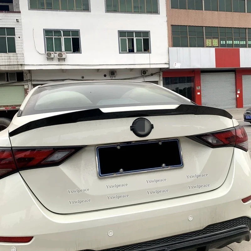For Nissan Sentra SYLPHY 2020 2021 2022 Spoiler ABS Plastic  Primer Color Car Tail Wing Rear Trunk Lip Spoiler Wing