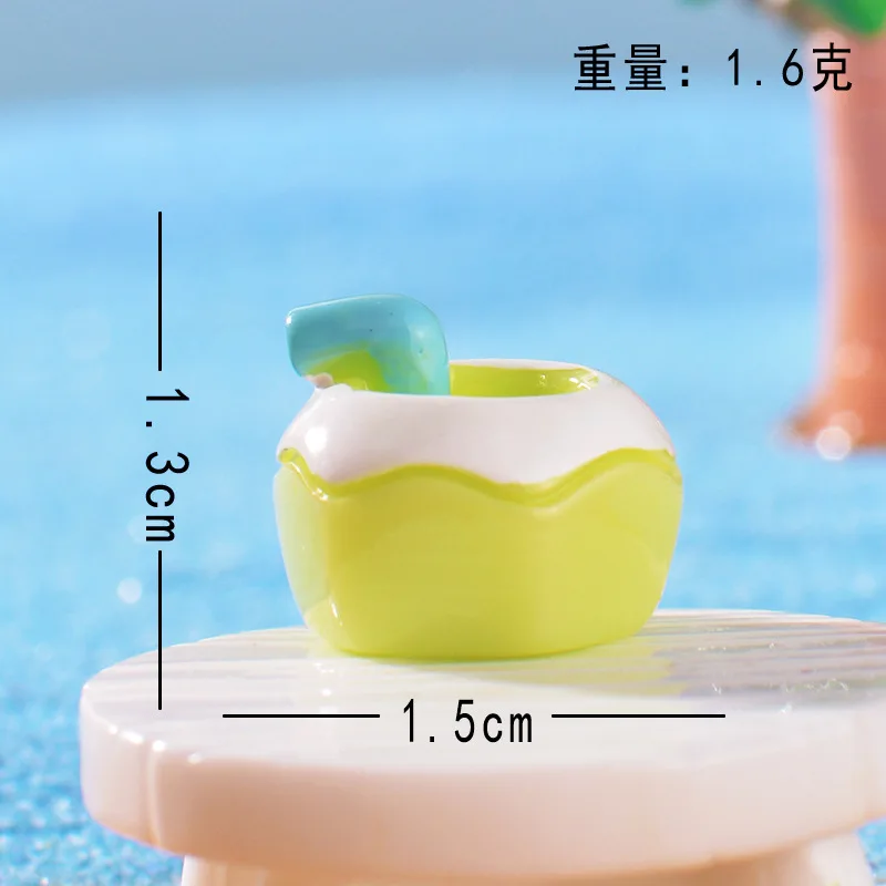 

6pcs Summer Micro Landscape Decorations Resin Ornaments Set Beach Theme Home Decor Fairy Garden Accessories Ocean Tiny Mini