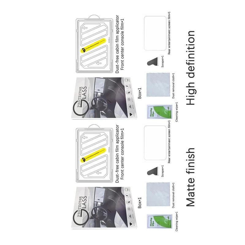 

Car Front Center Console Film Tempered Glass Screen Protector for Tesla Model 3 Matte Glare HD Center Control Film Protection