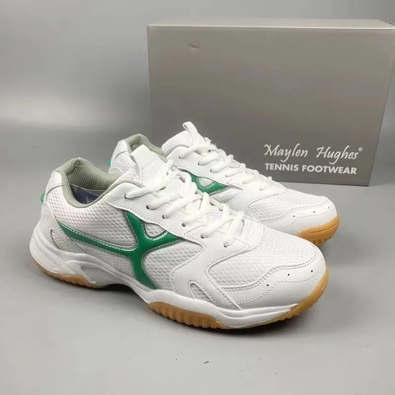 Chaussures de tennis de table professionnelles unisexes, chaussures de sport coordonnantes, résistantes à l'usure, entraînement de badminton, chaussures de sport en maille pour couples, hommes et femmes