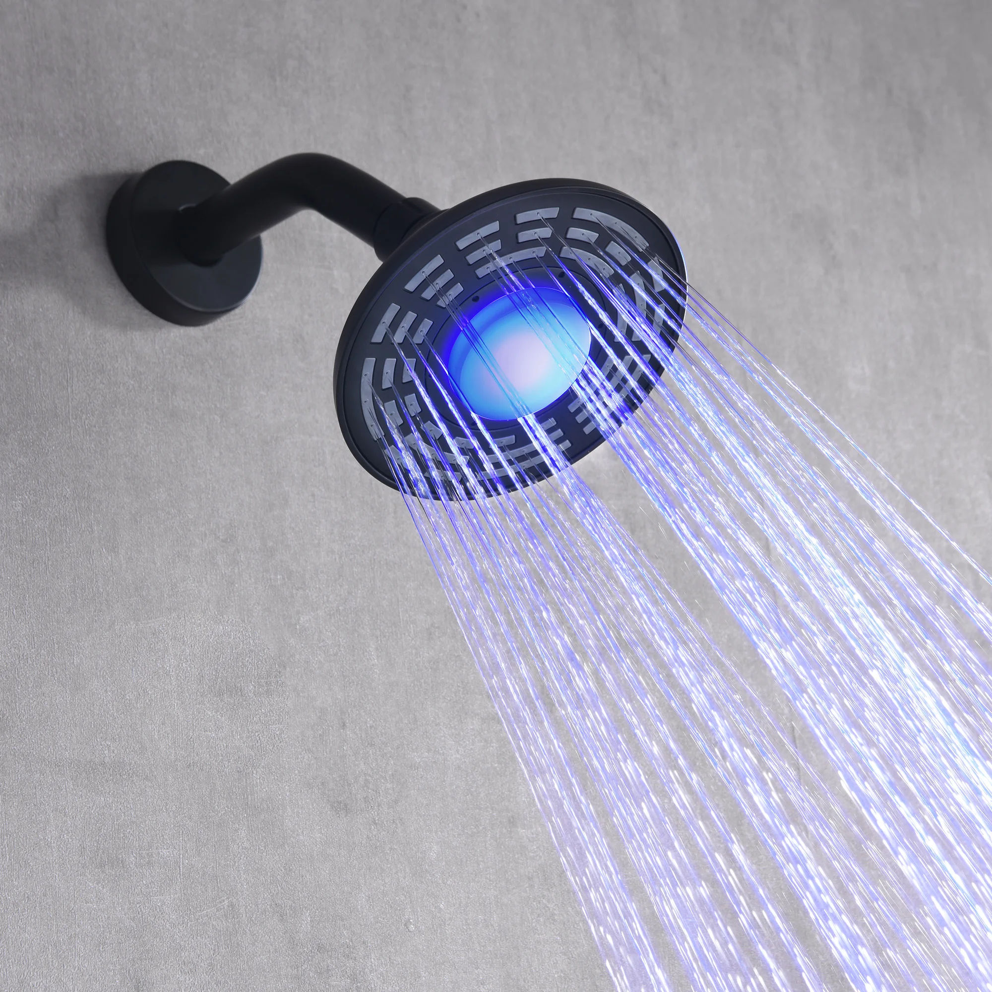 نظام الدش كروم دش مجموعة رأس دش عالي الضغط مثبت على الحائط مع LED #3