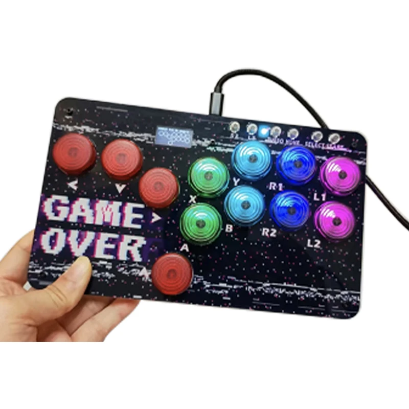 

Arcade Fightstick Hitbox HX-G1 Fight Stick Fighting Game Controller Slim Mini Hitbox Style Game Console For PC/PS4/NS PCIO