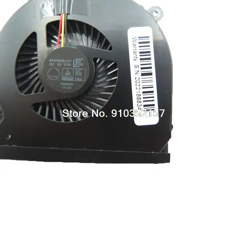 Imagem -02 - Ventilador do Processador Central do Portátil para Clevo 3pin N850hp6 N857hp6 Bs5405ms-u2y 631-n85p2101 6-31-n85p2202 Novo