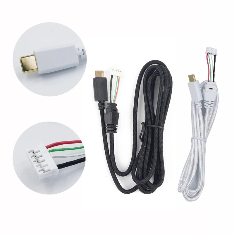 

Кабель для наушников с открытым концом и открытым концом, мягкий шнур из ПВХ, совместим с игровой гарнитурой ASUS ROG Delta USB-C