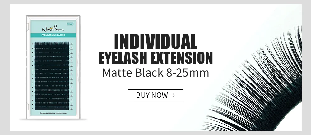 NATUHANA 3D 4D 5D 6D 8D 10D Falsche Wimpern mit kurzem Stiel, vorgefertigte russische Volumenfächer, Cilios-Wimpernverlängerungen für Make-up – Detail 3