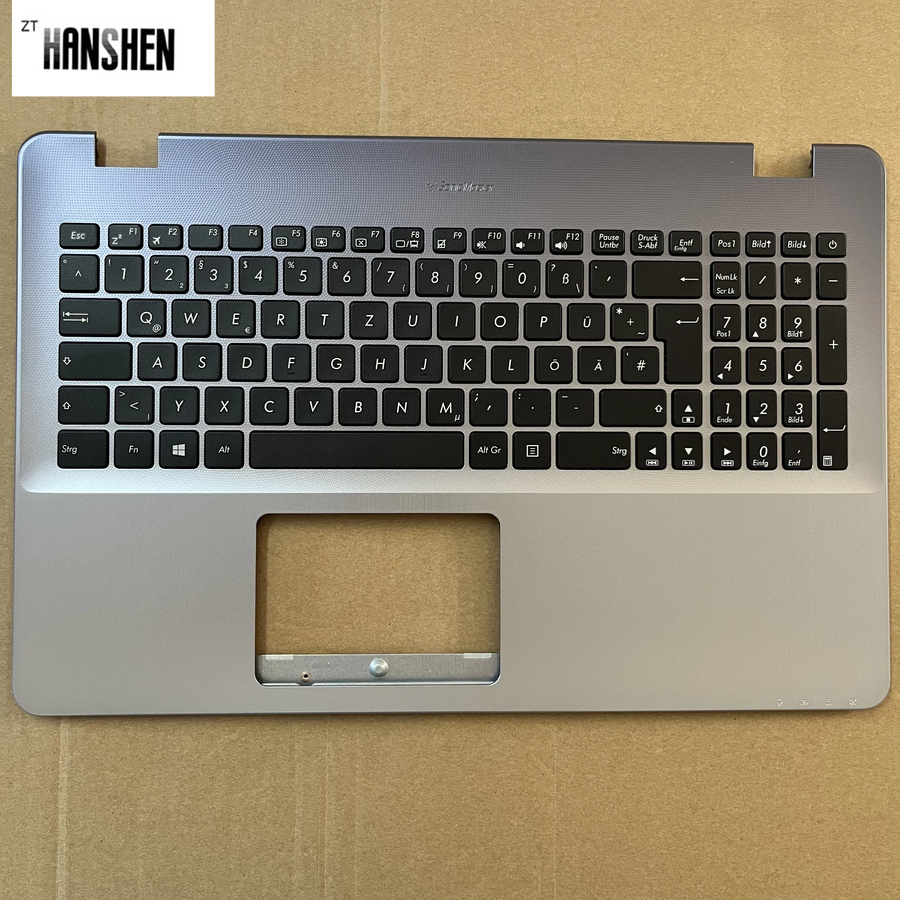 Imagem -03 - Hanshen-c Shell para Asus la sp fr gr it Palmrest Eua Reino Unido Teclado Tampa Superior X542 K542 X542u Fl8000u A580u F580u V580