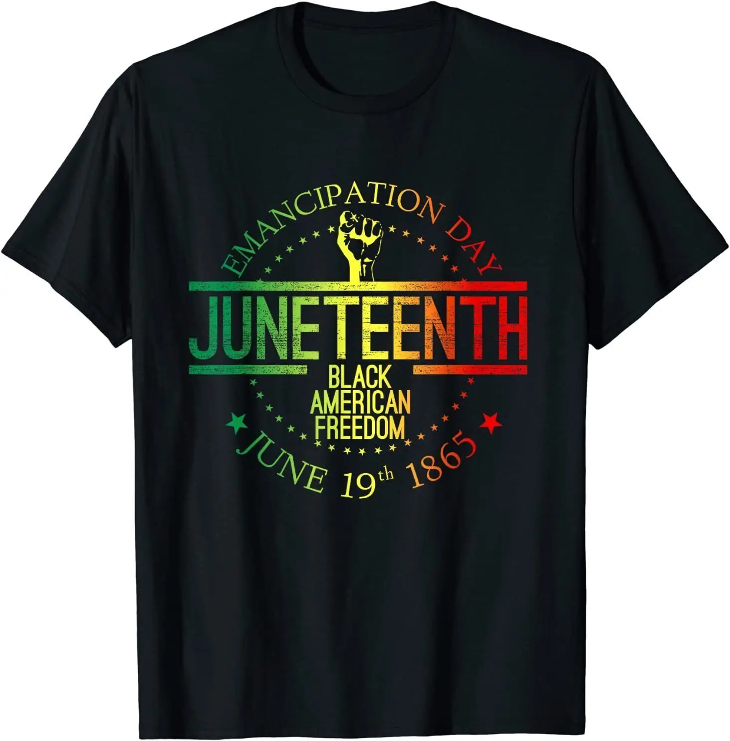 

NEW LIMITED Juneteenth African American Freedom Black History June 19 T-Shirt