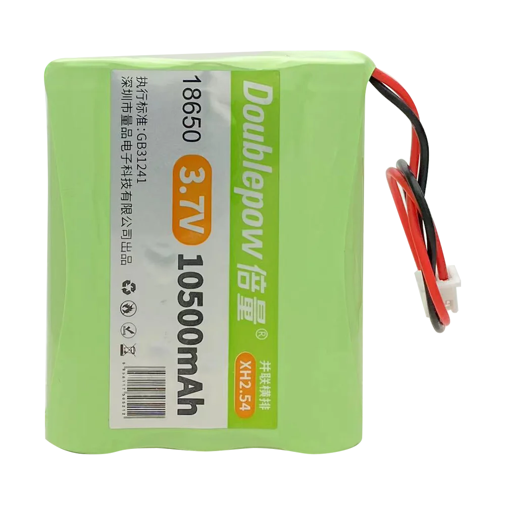 Bateria litowa 3,7 V 18650 10500 mAh akumulator megafon głośnik płyta ochronna XH2.54-2P/PH2.0-2P wtyczka