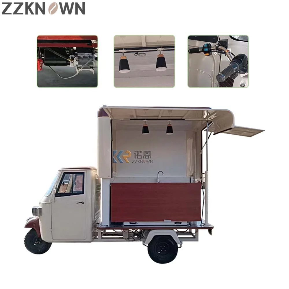 رفع كهربائي شرب فان كشك تقديم الطعام جهاز تسخين الطعام دراجة نارية توك توك سكوتر المعكرونة القهوة الهراء البيتزا الغذاء شاحنة عربة عصير