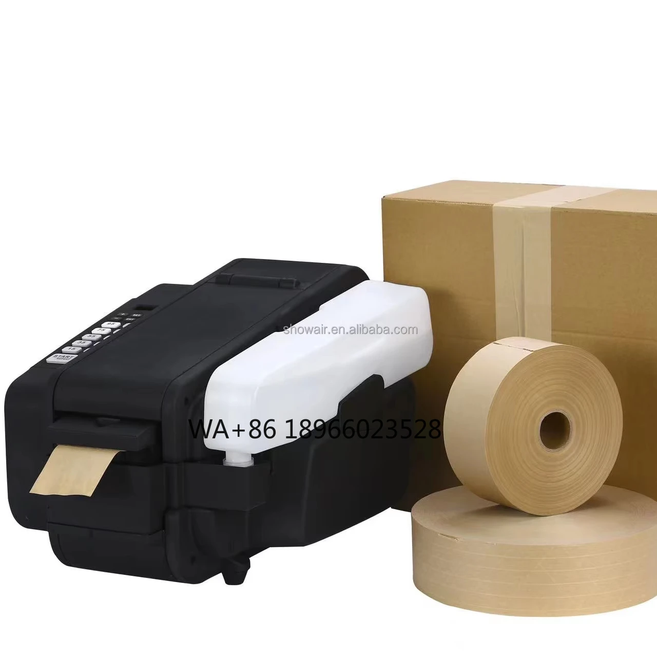 

2025 Electric Water Activated Packaging Automatic Gummed Kraft Paper Tape Dispenser Machine
