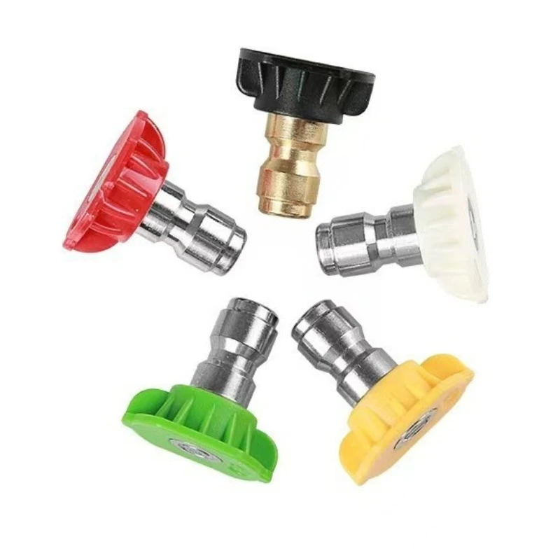 Hot-selling Nozzle High Pressure Cleaner Five-color Seven-color Multi-angle 1/4 Active Quick Plug Car Washing Machine Water Gun