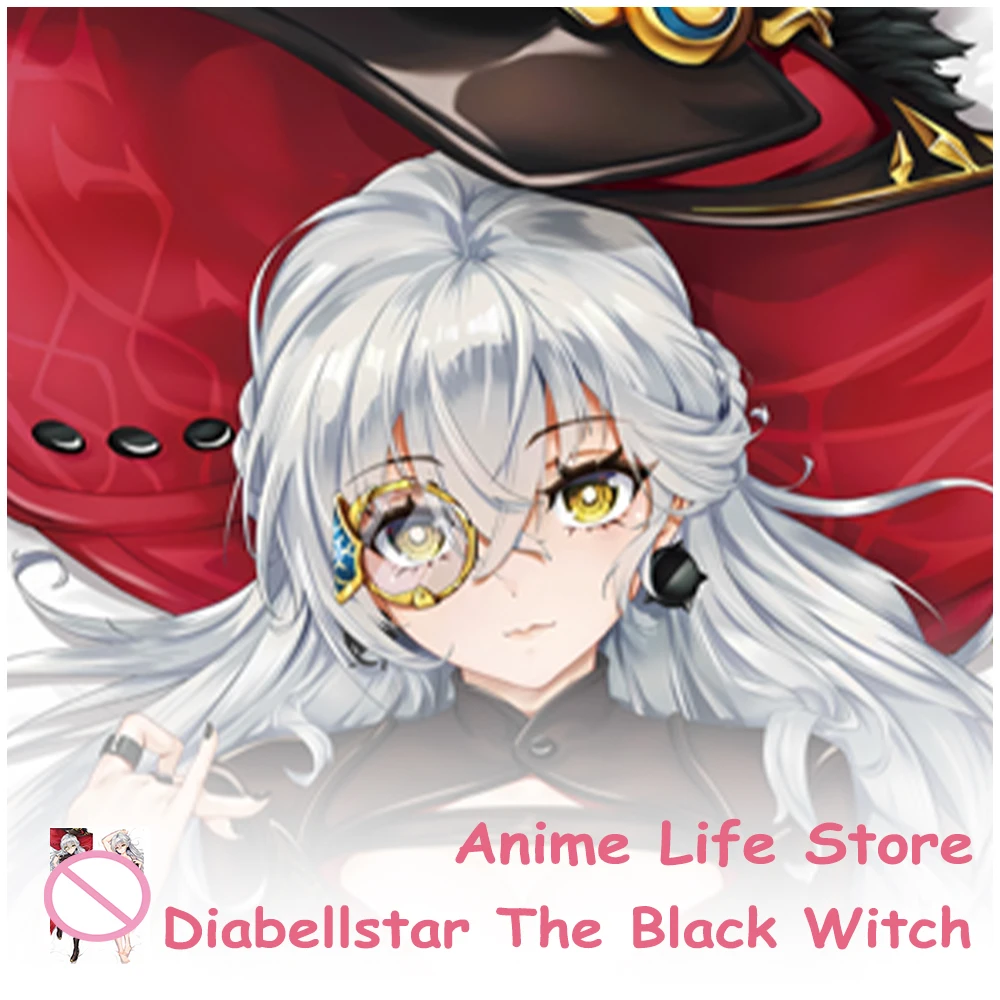Dakimakura Anime Diabellstar The Black Witch Pillowcase Hugging Body Cosplay Props Otaku Bedding Cushion Covers Decor Room