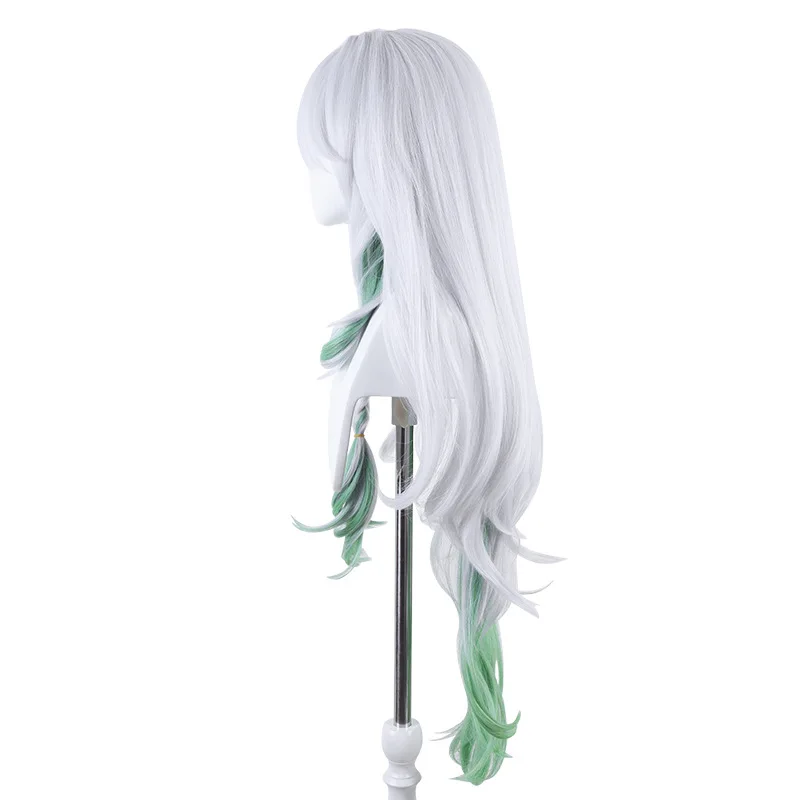 Genshin Impact Dachi Shu Wang Parrucca Cosplay Tenshi Simulazione in silicone Cuoio capelluto Grandi capelli ricci con riflessi
