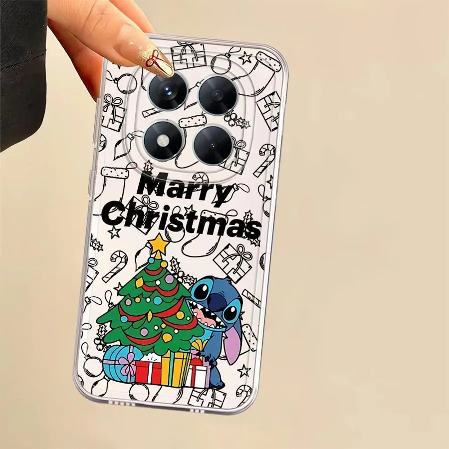 حافظة كرتونية لعيد الميلاد لهاتف Xiaomi Poco X3 NFC X4 GT X5 X4 M3 X3 Pro غطاء شفاف #2