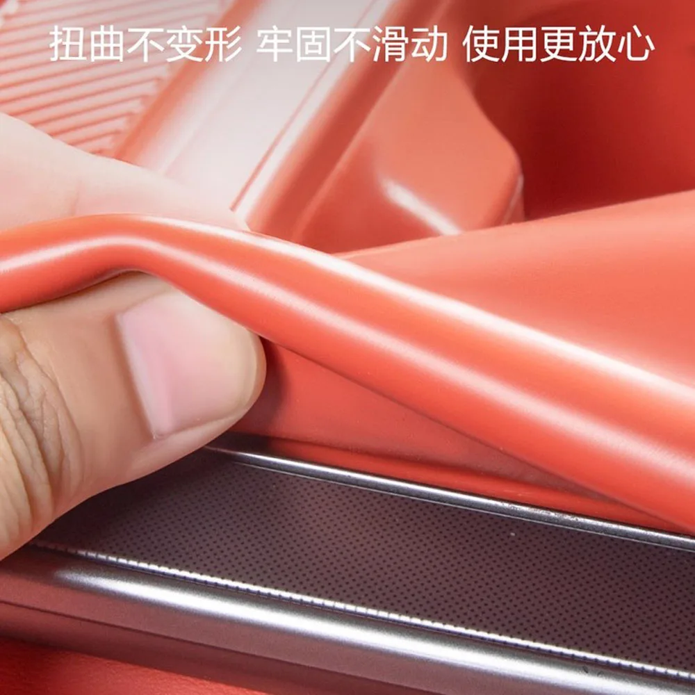 For BYD Tang L DM EV 2025 Car Central Console Silicone Pad Gear Panel Anti-Slip Cover Cup Holder Interior Accessories