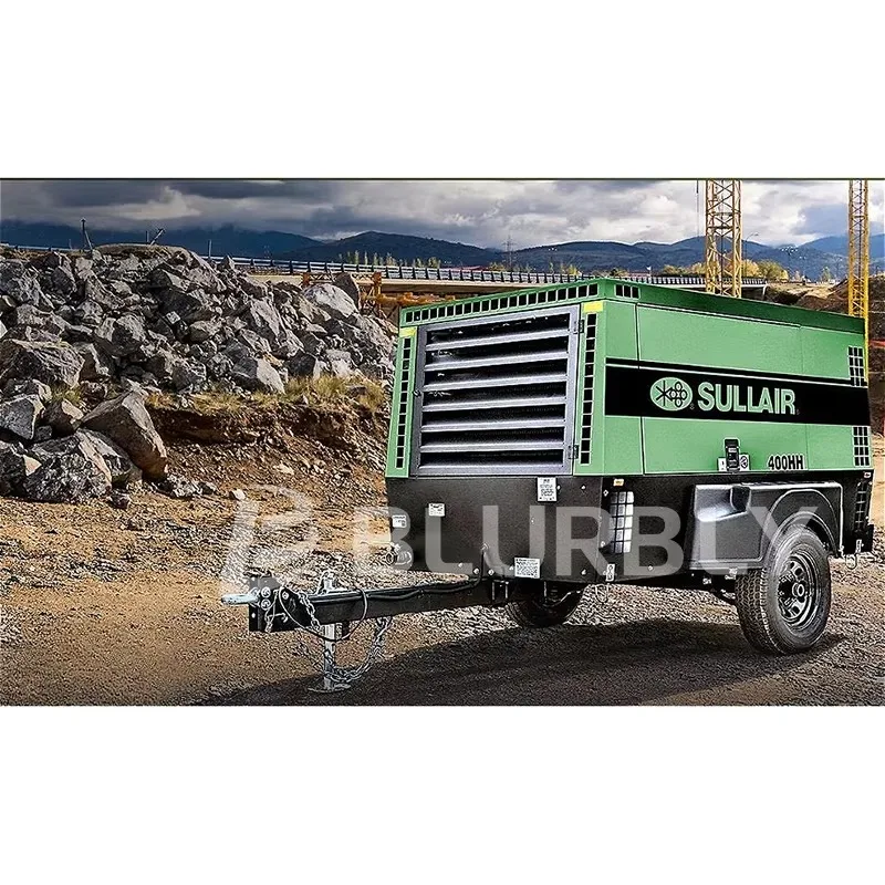 Sullair 400HH Low Noise Spiral 14bar Pipeline Purging Surface Mine air Compressor with Drill Rig Oil Cooler for Sullair Railway
