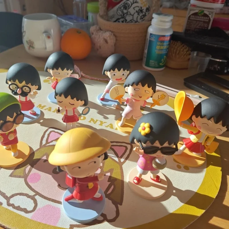 

Pop Mart Chibi Maruko-Chan озорная серия, фигурки слепых коробок, детские и милые игрушки, украшения, фигурка, виниловая фигурка, искусство