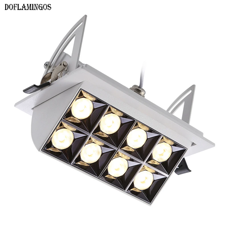 

Recessed Ceiling Mini Led Spot 12W 20W 24W 40W Spotlights Living Room Cabinets Mural Stage Industrial Light Fixture Lampshade