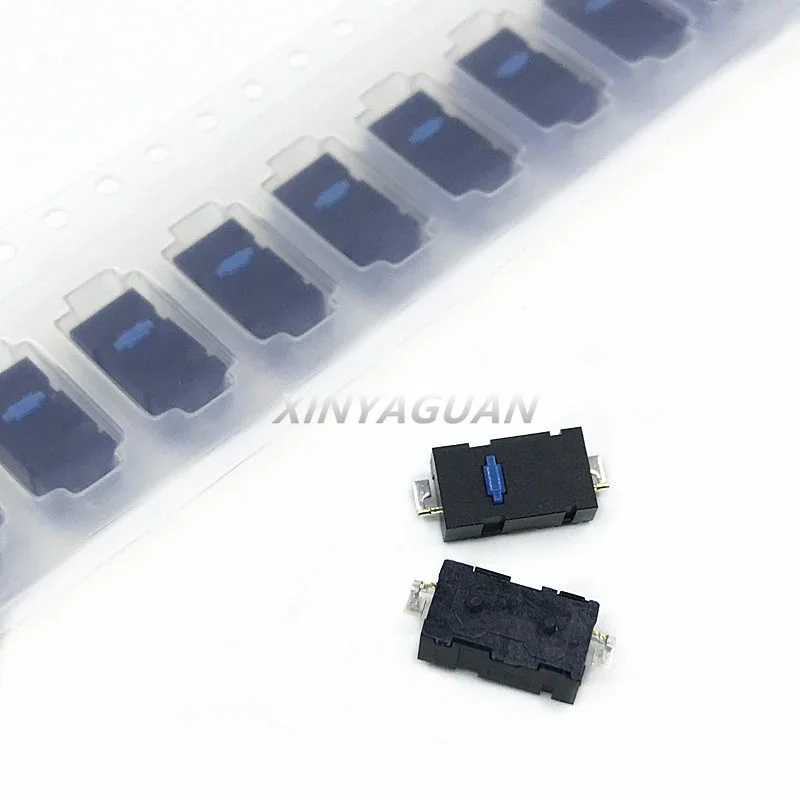 

Free Shipping 100Pcs New original D2LS 2-pin blue dot 0.74N micro switch D2LS-21 5 million click life left and right side keys