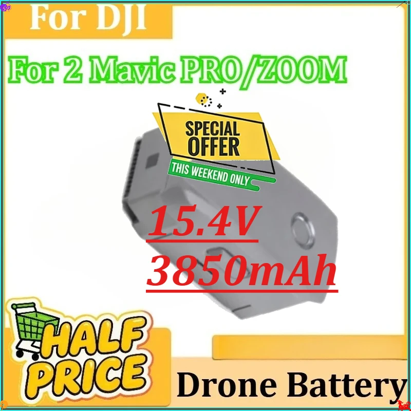 

15.4V 3850mAh for DJI 2 Mavic PRO/ZOOM Intelligent Flight Drone Battery Long Battery Life 0 Cycle Quality Assurance Compatible