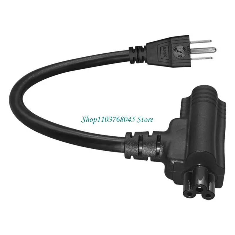 R53F Multifunctional Nemas 5 15P to C5 and 5 15R Power Adapters Cord Sturdy Copper Wiring for Multiple Device Arrangement