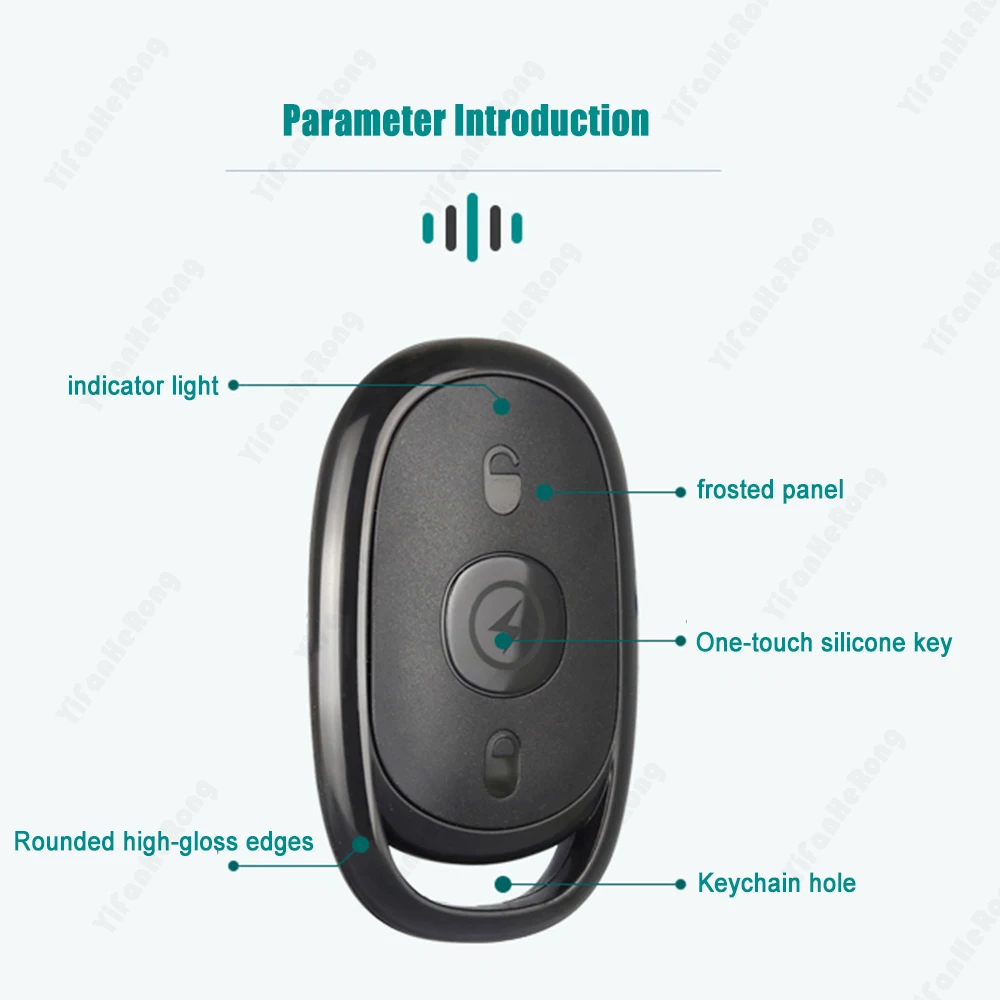 Portable 433MHz Remote Control Car Key Garage Door Gate Opener Remote Control Duplicator Electronic Gate Control Duplicator