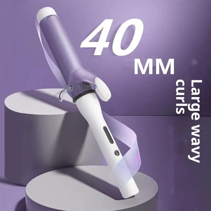 

Новая профессиональная керамическая плойка-стайлер для волос 32/40 мм с функцией вращения, для создания крупных локонов, электрический прибор для укладки волос