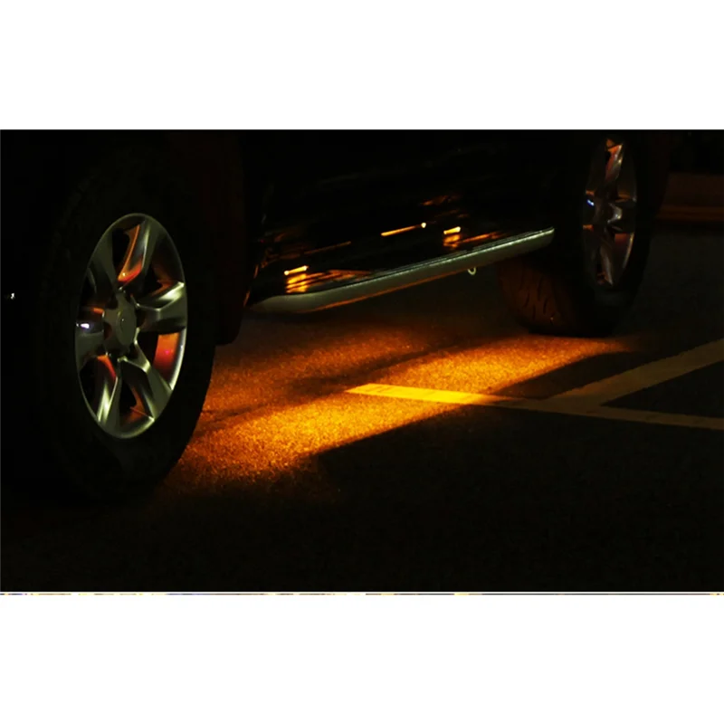 4 Stuks Auto Led Deur Side Step Treeplank Verlichting Voor Toyota Land Cruiser Prado Fj 150 2010-2018 (Geel)